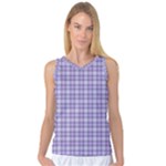 Purple Plaid Tartan 2 Women s Basketball Tank Top