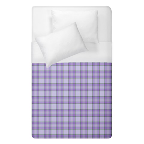 Purple Plaid Tartan 2 Duvet Cover (Single Size) from ArtsNow.com