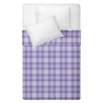 Purple Plaid Tartan 2 Duvet Cover Double Side (Single Size)