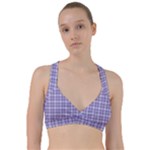 Purple Plaid Tartan 2 Sweetheart Sports Bra