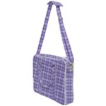 Purple Plaid Tartan 2 Cross Body Office Bag