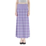 Purple Plaid Tartan 2 Full Length Maxi Skirt