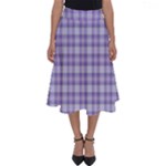 Purple Plaid Tartan 2 Perfect Length Midi Skirt