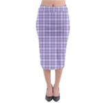 Purple Plaid Tartan 2 Midi Pencil Skirt