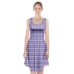 Purple Plaid Tartan 2 Racerback Midi Dress