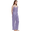 Spaghetti Top Long Pants Satin Pajamas Set 