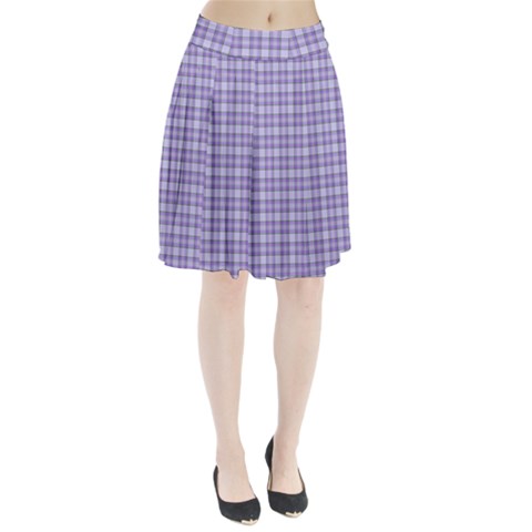 Purple Plaid Tartan 2 Pleated Skirt from ArtsNow.com