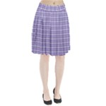 Purple Plaid Tartan 2 Pleated Skirt