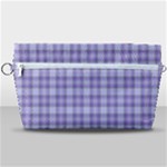 Purple Plaid Tartan 2 Handbag Organizer