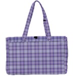 Purple Plaid Tartan 2 Canvas Work Bag