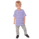 Purple Plaid Tartan 2 Kids  Raglan T-Shirt