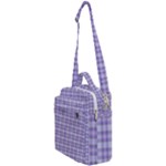 Purple Plaid Tartan 2 Crossbody Day Bag