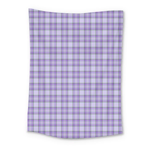 Purple Plaid Tartan 2 Medium Tapestry from ArtsNow.com