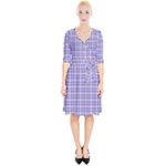 Purple Plaid Tartan 2 Wrap Up Cocktail Dress