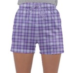 Purple Plaid Tartan 2 Sleepwear Shorts