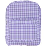 Purple Plaid Tartan 2 Full Print Backpack