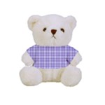 Purple Plaid Tartan 2 Full Print Tee for Cuddly Teddy Bear