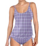 Purple Plaid Tartan 2 Tankini Set