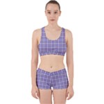 Purple Plaid Tartan 2 Work It Out Gym Set