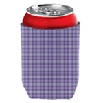 Purple Plaid Tartan 2 Can Holder