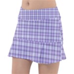 Purple Plaid Tartan 2 Classic Tennis Skirt