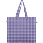 Purple Plaid Tartan 2 Canvas Travel Bag