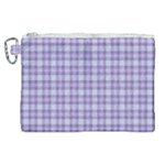 Purple Plaid Tartan 2 Canvas Cosmetic Bag (XL)