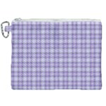 Purple Plaid Tartan 2 Canvas Cosmetic Bag (XXL)