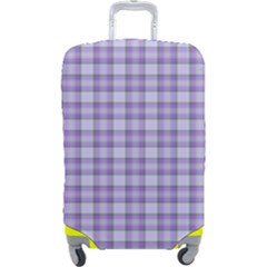 Purple Plaid Tartan 2 Luggage Cover (Large) from ArtsNow.com