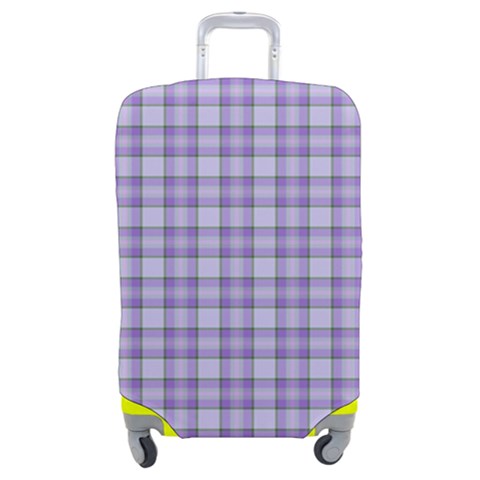 Purple Plaid Tartan 2 Luggage Cover (Medium) from ArtsNow.com