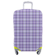 Purple Plaid Tartan 2 Luggage Cover (Medium) from ArtsNow.com