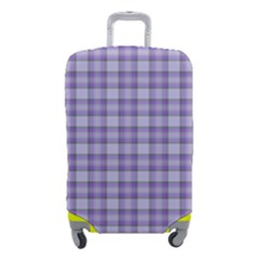 Purple Plaid Tartan 2 Luggage Cover (Small) from ArtsNow.com