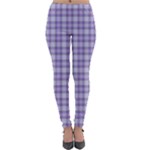 Purple Plaid Tartan 2 Lightweight Velour Leggings