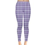 Purple Plaid Tartan 2 Inside Out Leggings