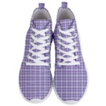 Purple Plaid Tartan 2 Men s Lightweight High Top Sneakers