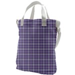 Purple Plaid Tartan 2 Canvas Messenger Bag