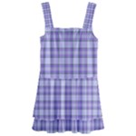 Purple Plaid Tartan 2 Kids  Layered Skirt Swimsuit