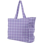 Purple Plaid Tartan 2 Simple Shoulder Bag