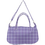 Purple Plaid Tartan 2 Removable Strap Handbag