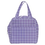 Purple Plaid Tartan 2 Boxy Hand Bag