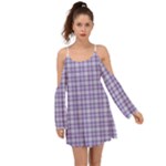 Purple Plaid Tartan 2 Boho Dress