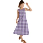 Purple Plaid Tartan 2 Summer Maxi Dress