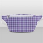 Purple Plaid Tartan 2 Waist Bag 