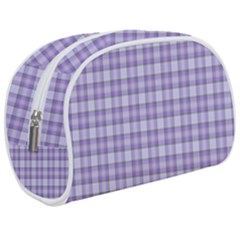 Purple Plaid Tartan 2 Make Up Case (Medium) from ArtsNow.com