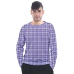 Purple Plaid Tartan 2 Men s Long Sleeve Raglan T-Shirt