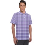 Purple Plaid Tartan 2 Men s Polo T-Shirt