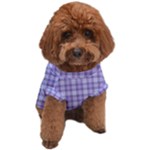 Purple Plaid Tartan 2 Dog T-Shirt