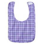 Purple Plaid Tartan 2 Baby Bib