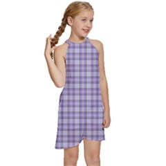 Kids  Halter Collar Waist Tie Chiffon Dress 