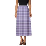 Purple Plaid Tartan 2 Classic Midi Chiffon Skirt